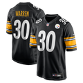 Men's Nike Pittsburgh Steelers Jaylen Warren Black Game Player NFL Jersey