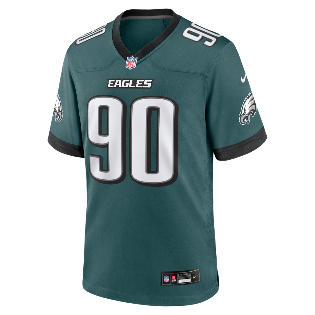Men's Nike Philadelphia Eagles Jordan Davis Kelly Green Alternate Game NFL Jersey