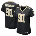 Women's Nike New Orleans Saints Vernon Broughton Black Team Game NFL Jersey