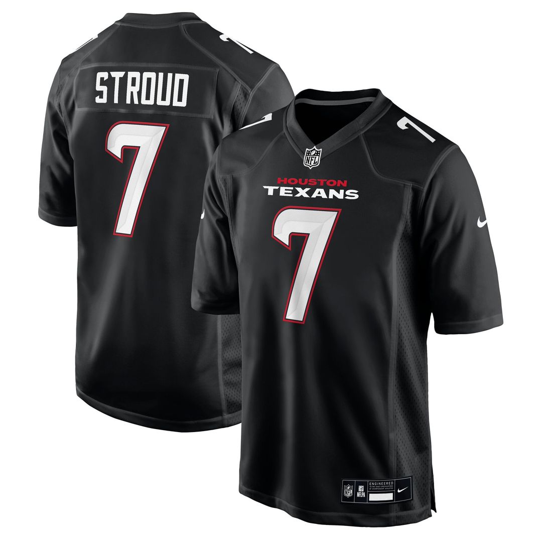 Men's Nike Houston Texans C.J. Stroud Carbon Black Fashion NFL Jersey