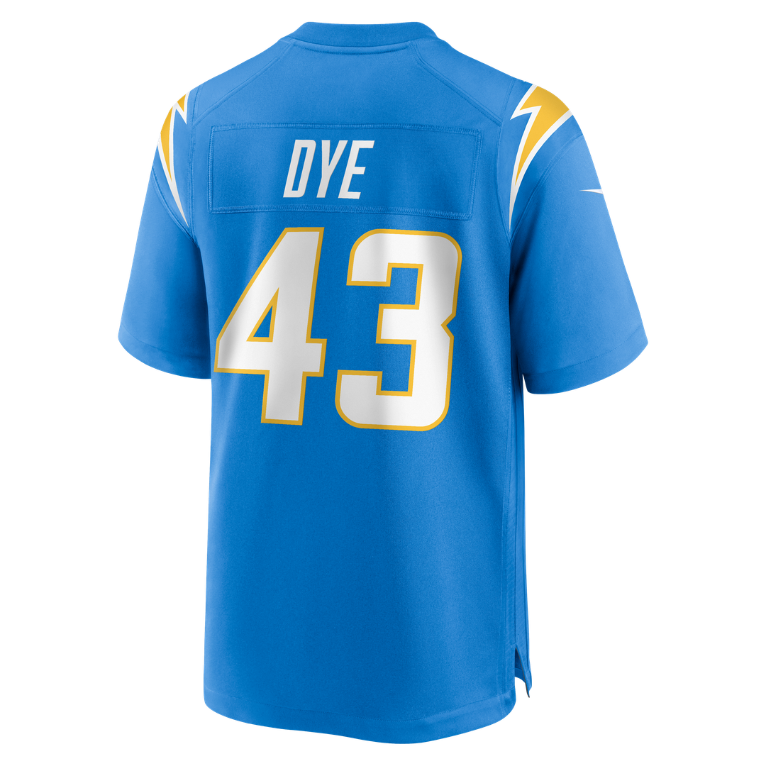 Men's Nike Los Angeles Chargers Troy Dye Powder Blue Game NFL Jersey
