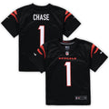 Preschool Nike Cincinnati Bengals Ja'Marr Chase Black Game NFL Jersey