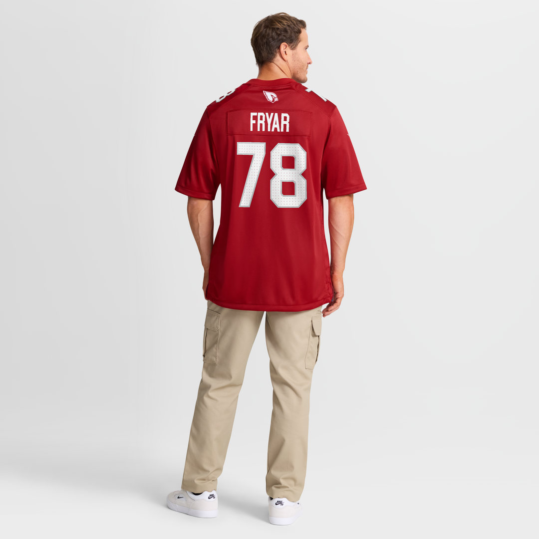 Men's Nike Arizona Cardinals Josh Fryar Cardinal Team Game NFL Jersey