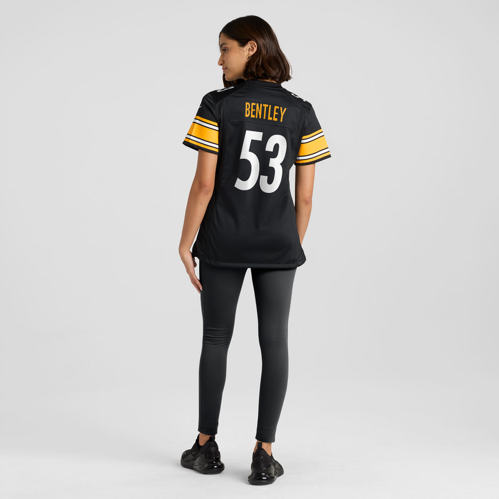 Women's Nike Pittsburgh Steelers JaWhaun Bentley Black Team Game NFL Jersey