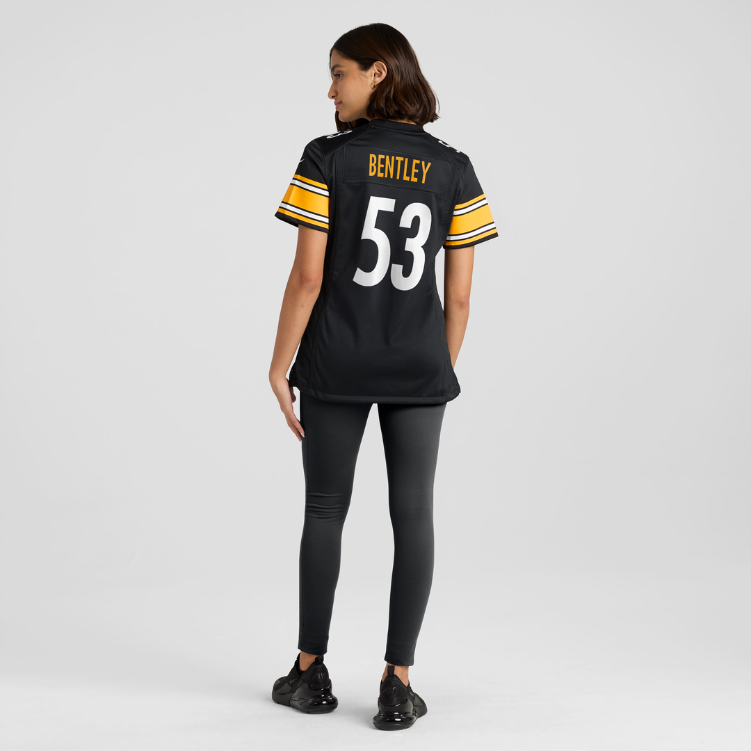 Women's Nike Pittsburgh Steelers JaWhaun Bentley Black Team Game NFL Jersey