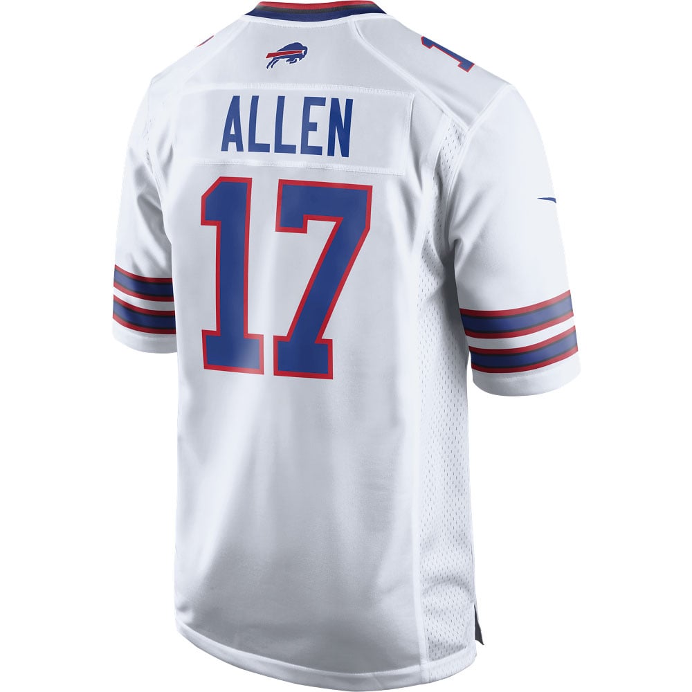 Men's Nike Buffalo Bills Josh Allen White Game Player NFL Jersey