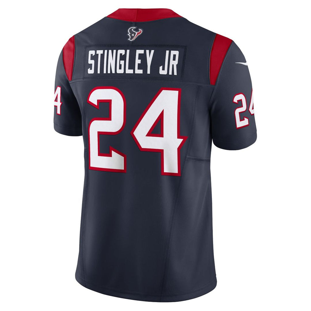 Men's Nike Houston Texans Derek Stingley Jr. Navy Vapor F.U.S.E. Limited NFL Jersey