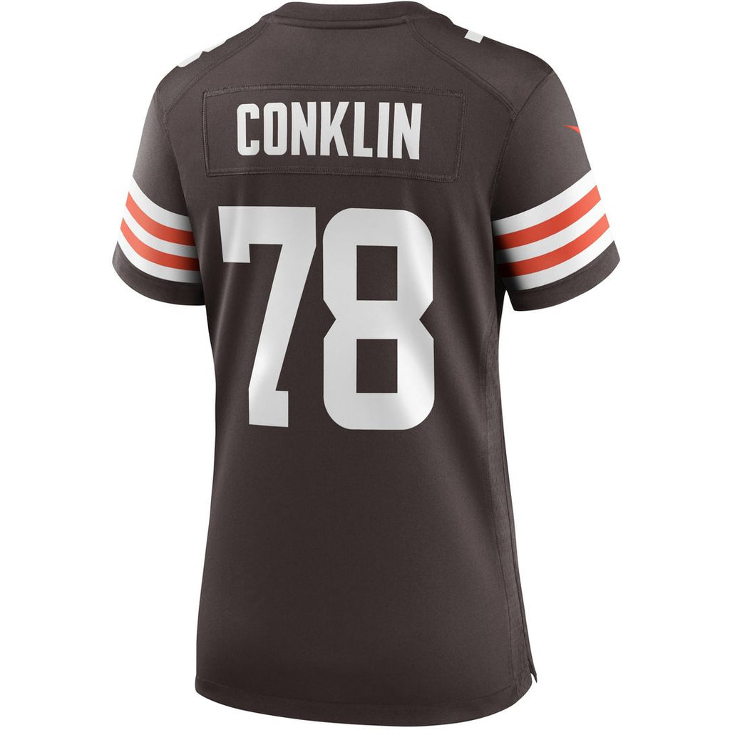 Women's Nike Cleveland Browns Jack Conklin Brown Player Game NFL Jersey