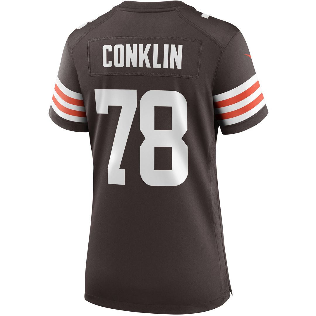 Women's Nike Cleveland Browns Jack Conklin Brown Player Game NFL Jersey