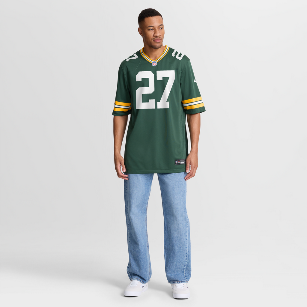Men's Nike Green Bay Packers Kitan Oladapo Green Game NFL Jersey