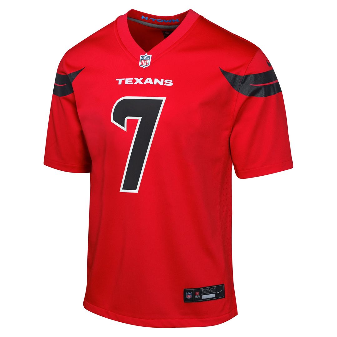 Youth Nike Houston Texans C.J. Stroud Red Game NFL Jersey