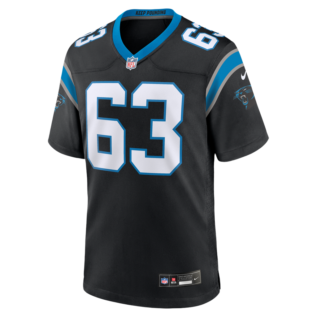 Men's Nike Carolina Panthers Rasheed Walker Black Team Game NFL Jersey