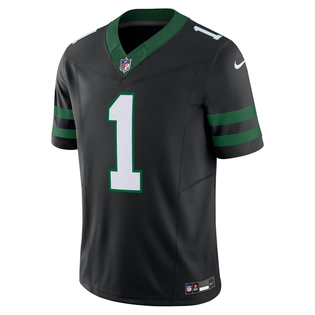 Men's Nike New York Jets Ahmad Sauce Gardner Legacy White Vapor F.U.S.E. Limited NFL Jersey
