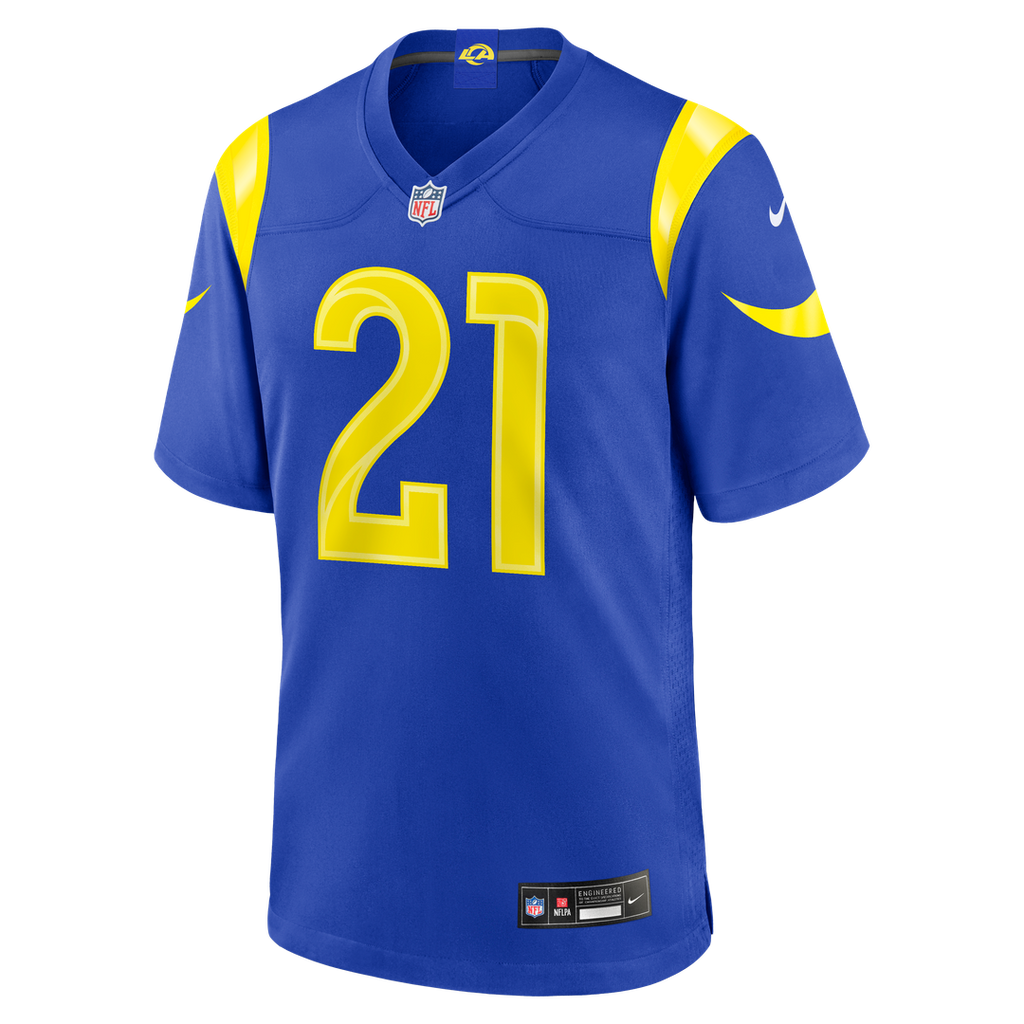 Men's Nike Los Angeles Rams Cam Lampkin Royal Team Game NFL Jersey