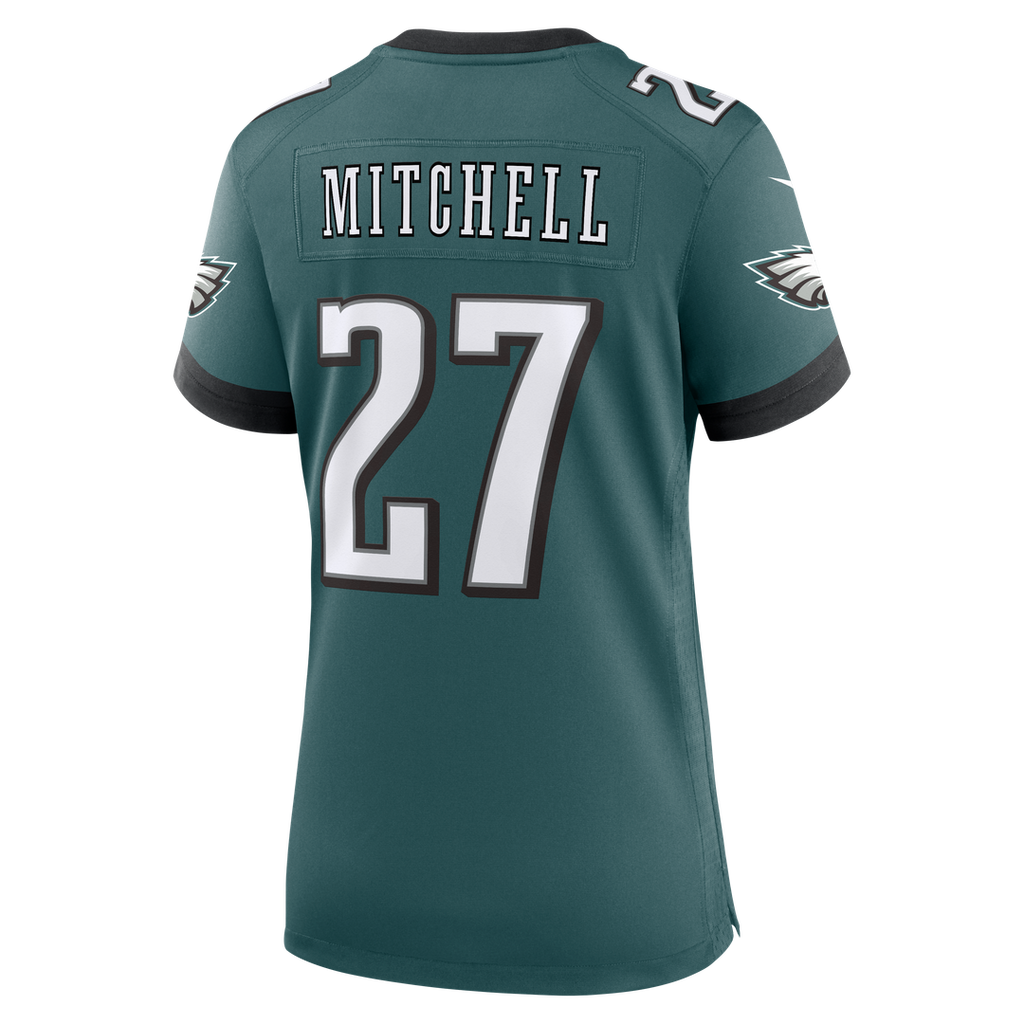 Women's Nike Philadelphia Eagles Quinyon Mitchell Midnight Green Team Game NFL Jersey