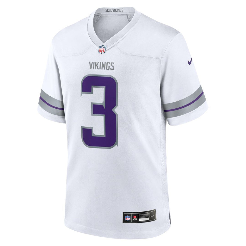 Men's Nike Minnesota Vikings Jordan Addison White Alternate Game Player NFL Jersey