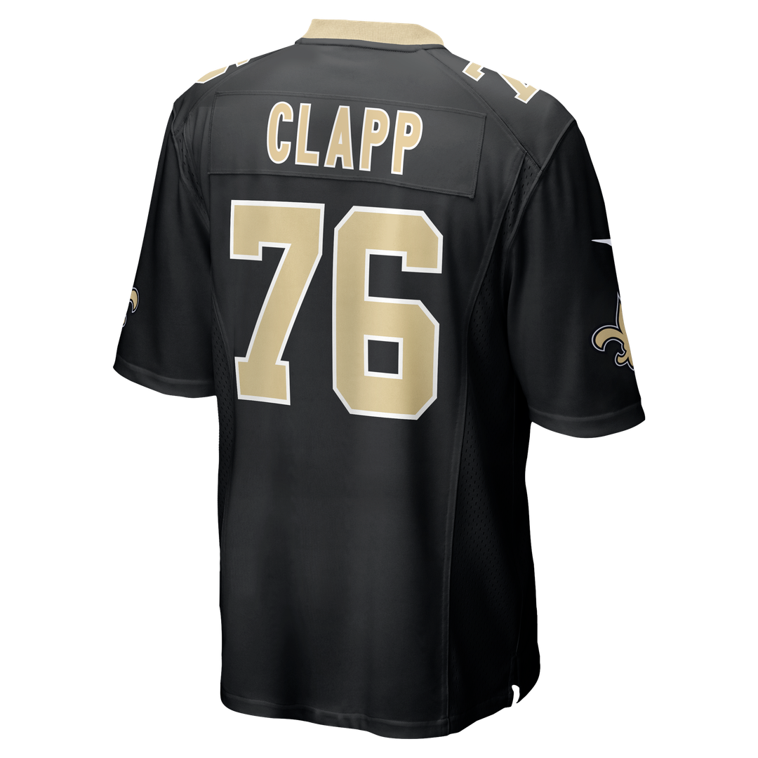 Men's Nike New Orleans Saints Will Clapp Black Team Game NFL Jersey
