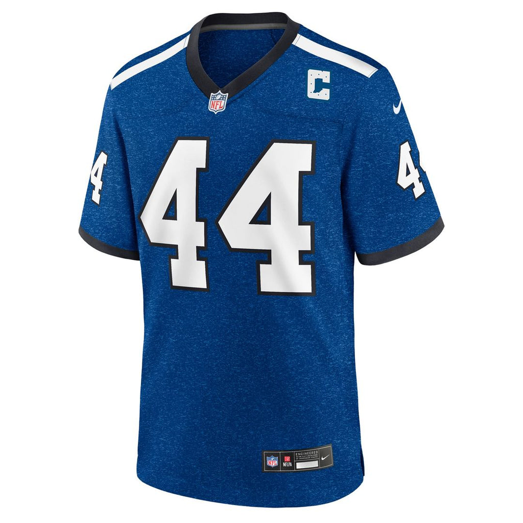 Men's Nike Indianapolis Colts Dallas Clark Blue Retired Player Alternate Game NFL Jersey