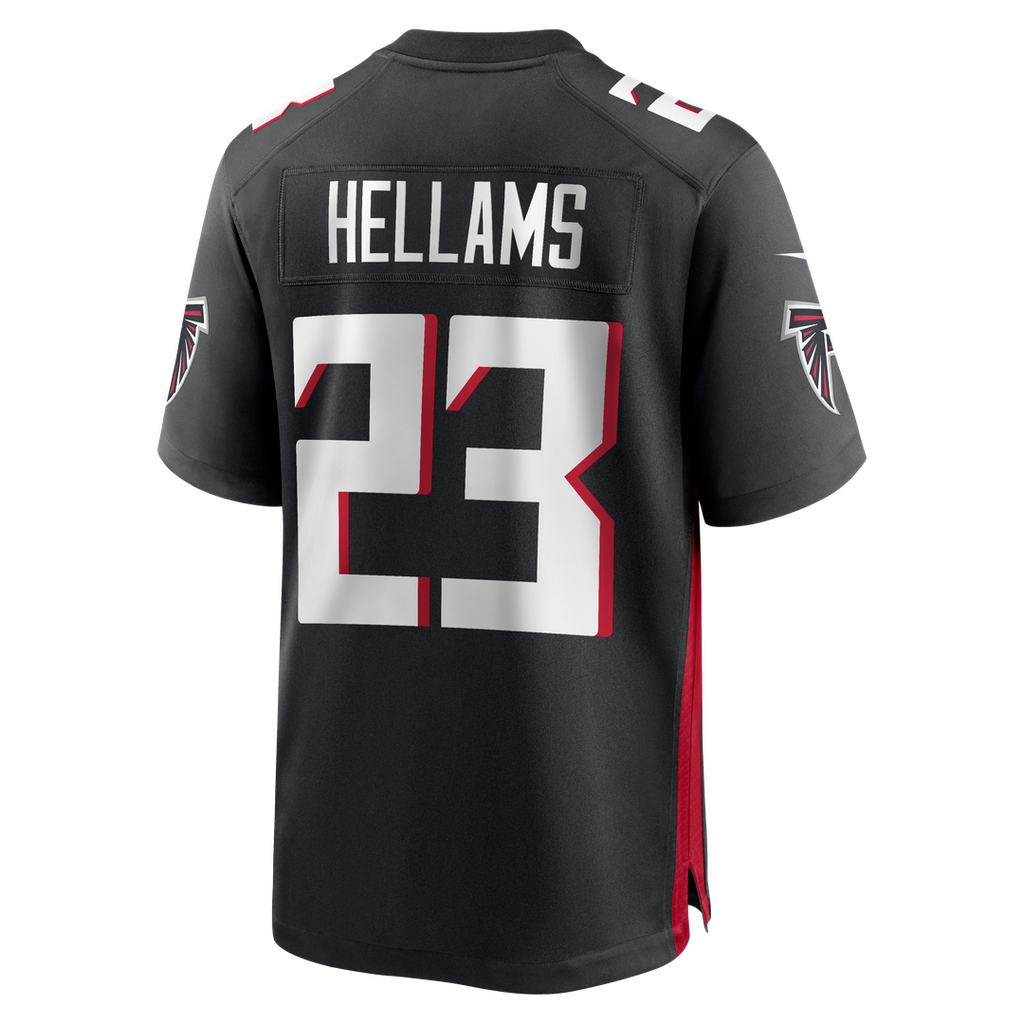 Men's Nike Atlanta Falcons DeMarcco Hellams Black Team Game NFL Jersey