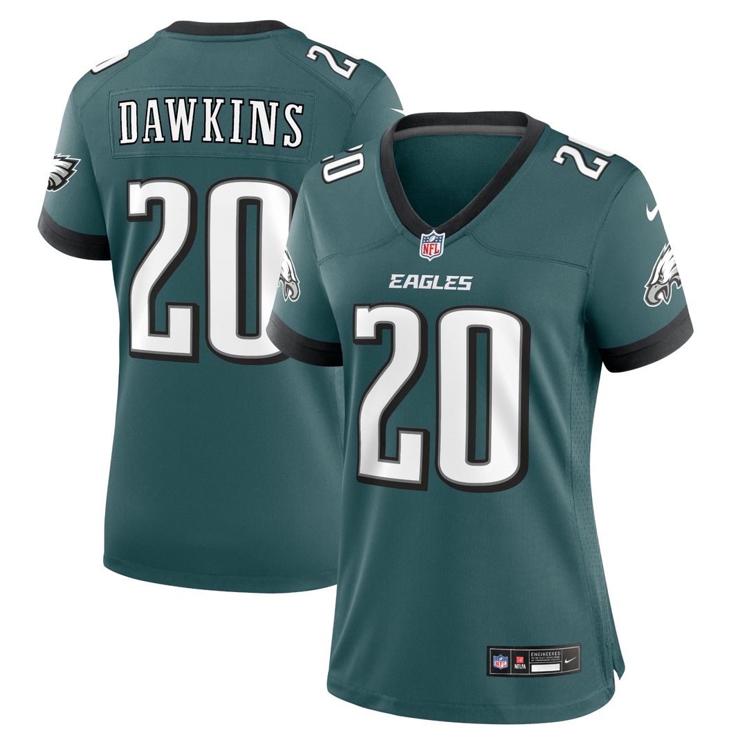 Women's Nike Philadelphia Eagles Brian Dawkins Midnight Green Retired Player Game NFL Jersey