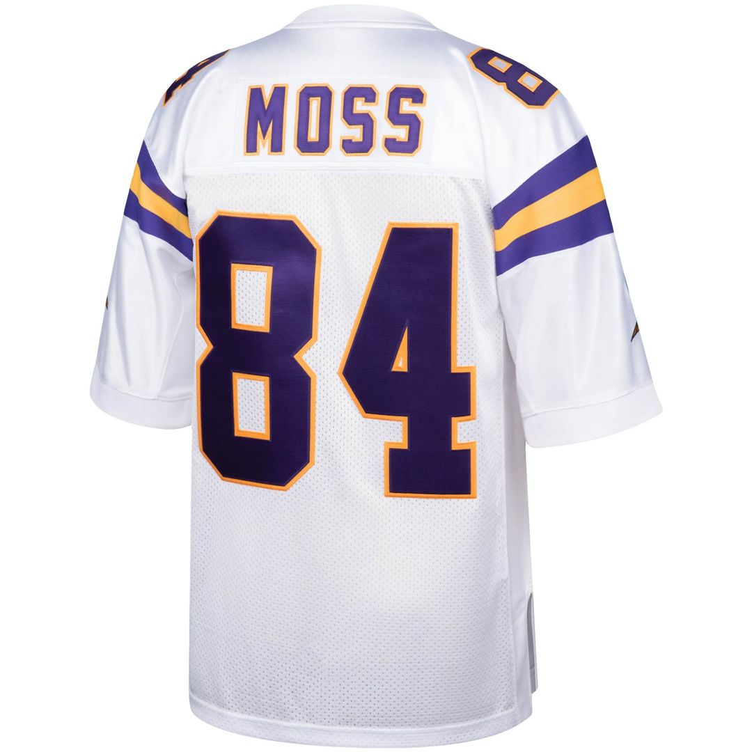 Men's Mitchell & Ness Minnesota Vikings Randy Moss White 2000 Authentic Throwback Retired Player NFL Jersey