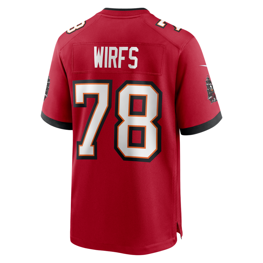 Men's Nike Tampa Bay Buccaneers Tristan Wirfs Red Player Game NFL Jersey