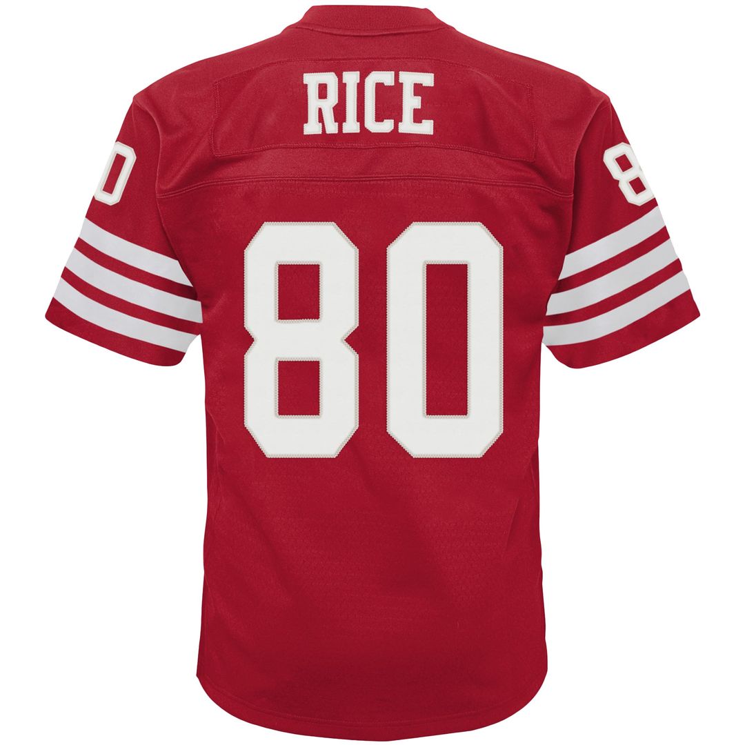 Toddler Mitchell & Ness San Francisco 49ers Jerry Rice Scarlet 1990 Retired Legacy NFL Jersey