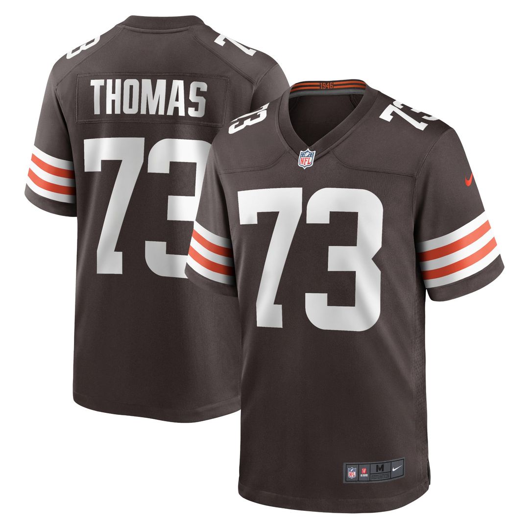 Men's Nike Cleveland Browns Joe Thomas Brown Retired Player Game NFL Jersey