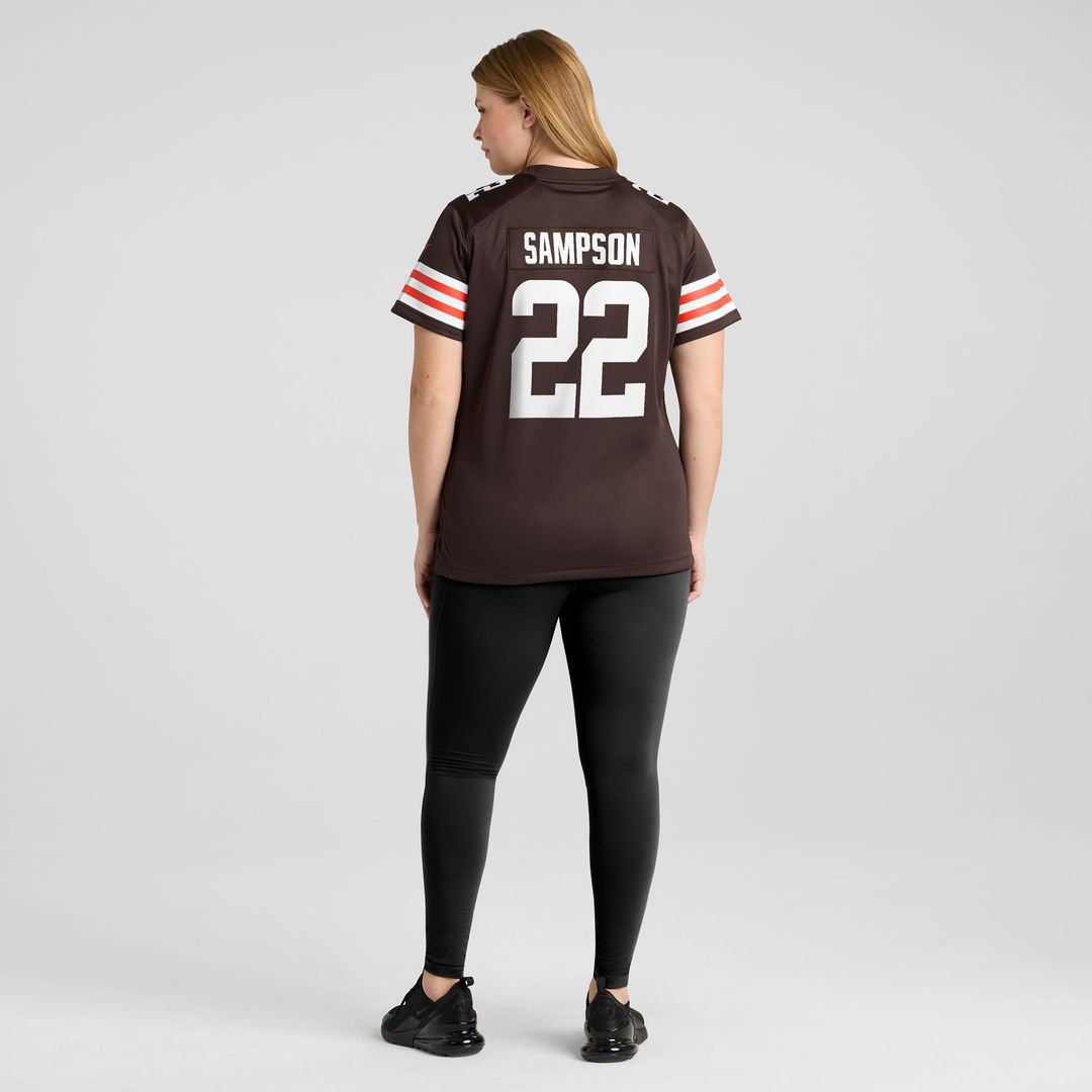 Women's Nike Cleveland Browns Dylan Sampson Brown Team Game NFL Jersey