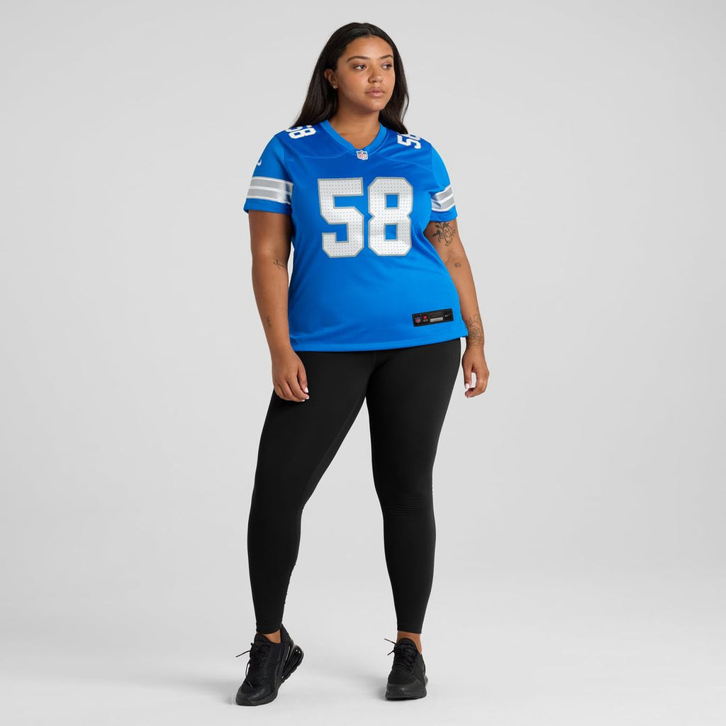 Women's Nike Detroit Lions Penei Sewell Black 2nd Alternate Game NFL Jersey