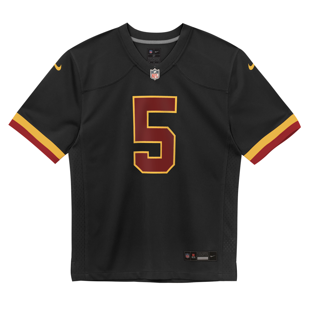 Toddler Nike Washington Commanders Jayden Daniels Black Alternate Game NFL Jersey