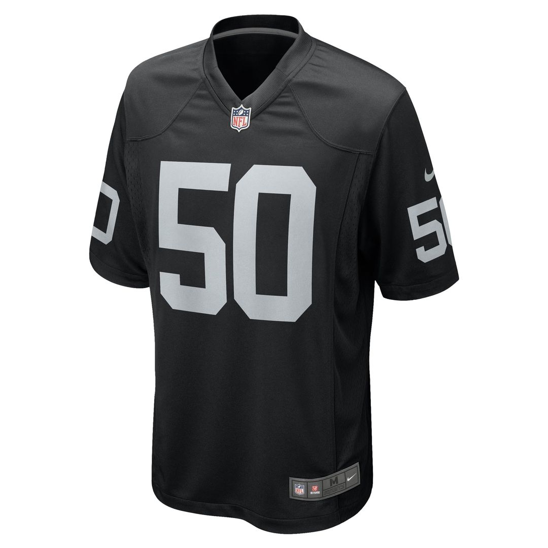 Men's Nike Las Vegas Raiders Jacob Bobenmoyer Black Game Player NFL Jersey