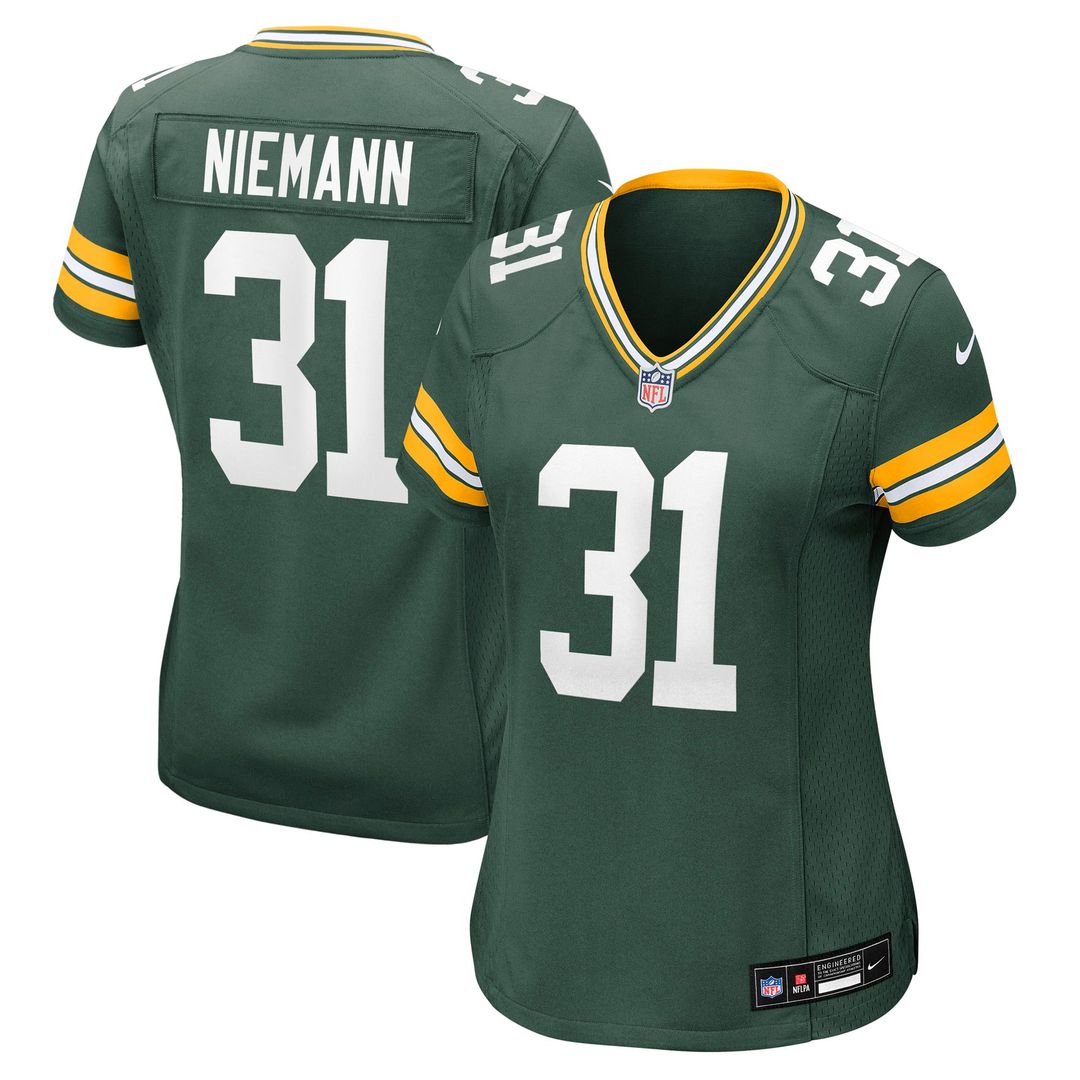 Women's Nike Green Bay Packers Nick Niemann Green Team Game NFL Jersey