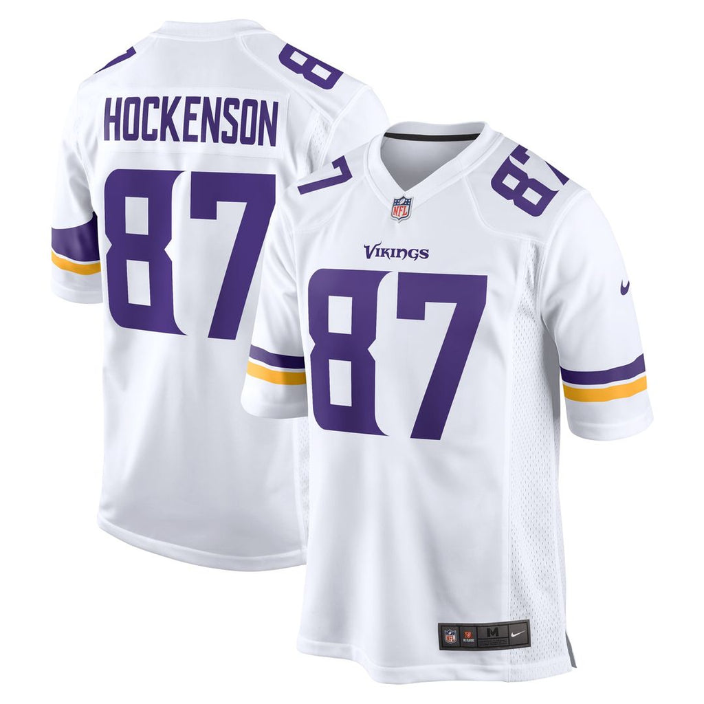 Men's Nike Minnesota Vikings T.J. Hockenson White Game Player NFL Jersey