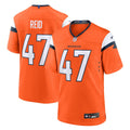 Men's Nike Denver Broncos Karene Reid Orange Team Game NFL Jersey