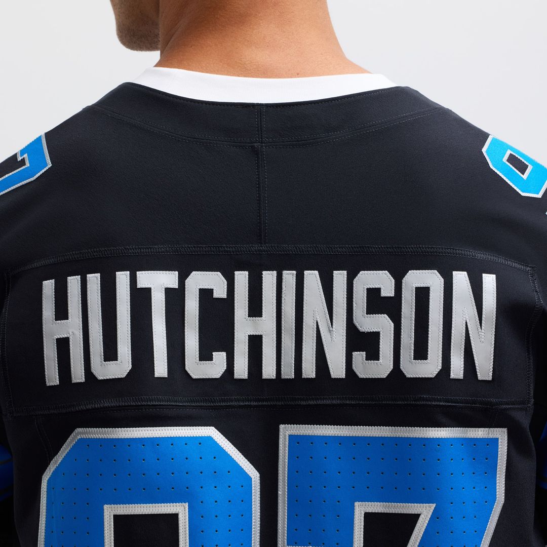Men's Nike Detroit Lions Aidan Hutchinson Black Alternate Vapor F.U.S.E. Elite NFL Jersey