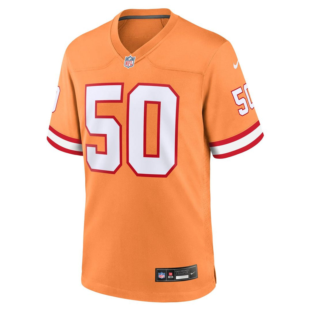 Men's Nike Tampa Bay Buccaneers Vita Vea Orange Throwback Game NFL Jersey