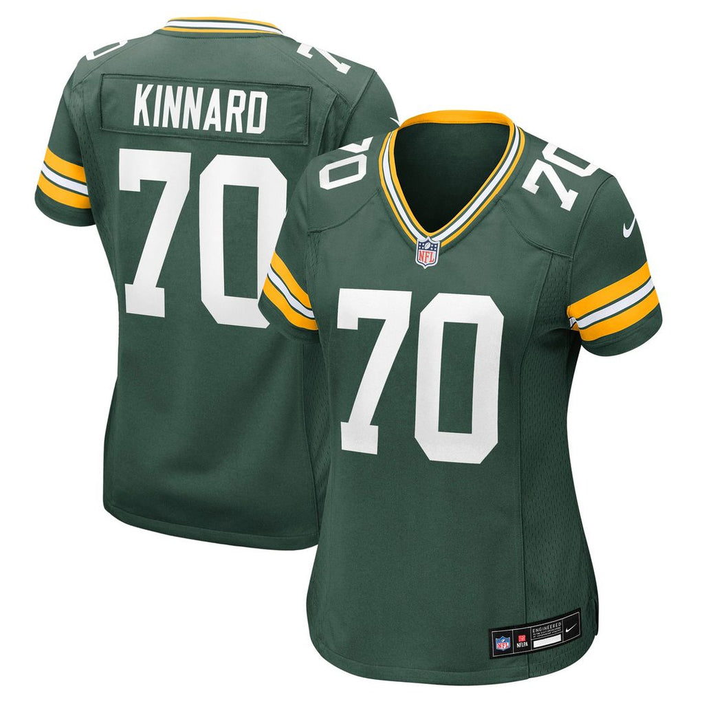Women's Nike Green Bay Packers Darian Kinnard Green Team Game NFL Jersey