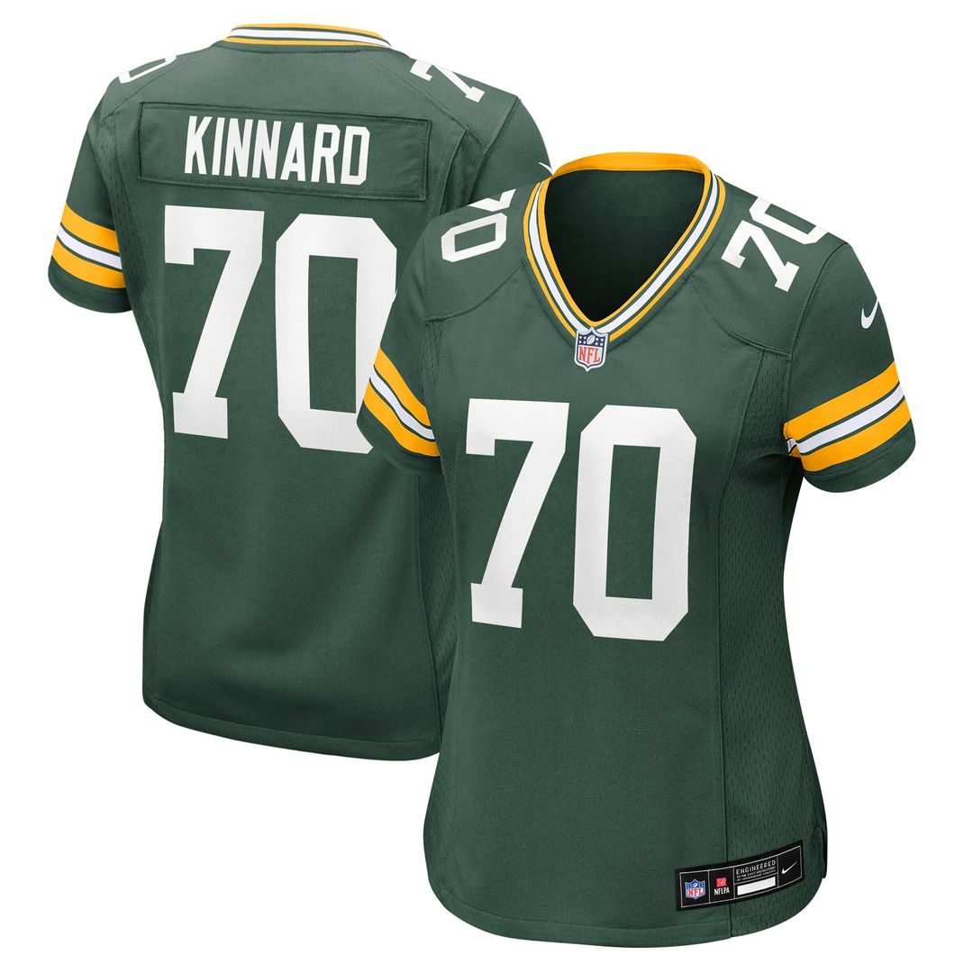 Women's Nike Green Bay Packers Darian Kinnard Green Team Game NFL Jersey