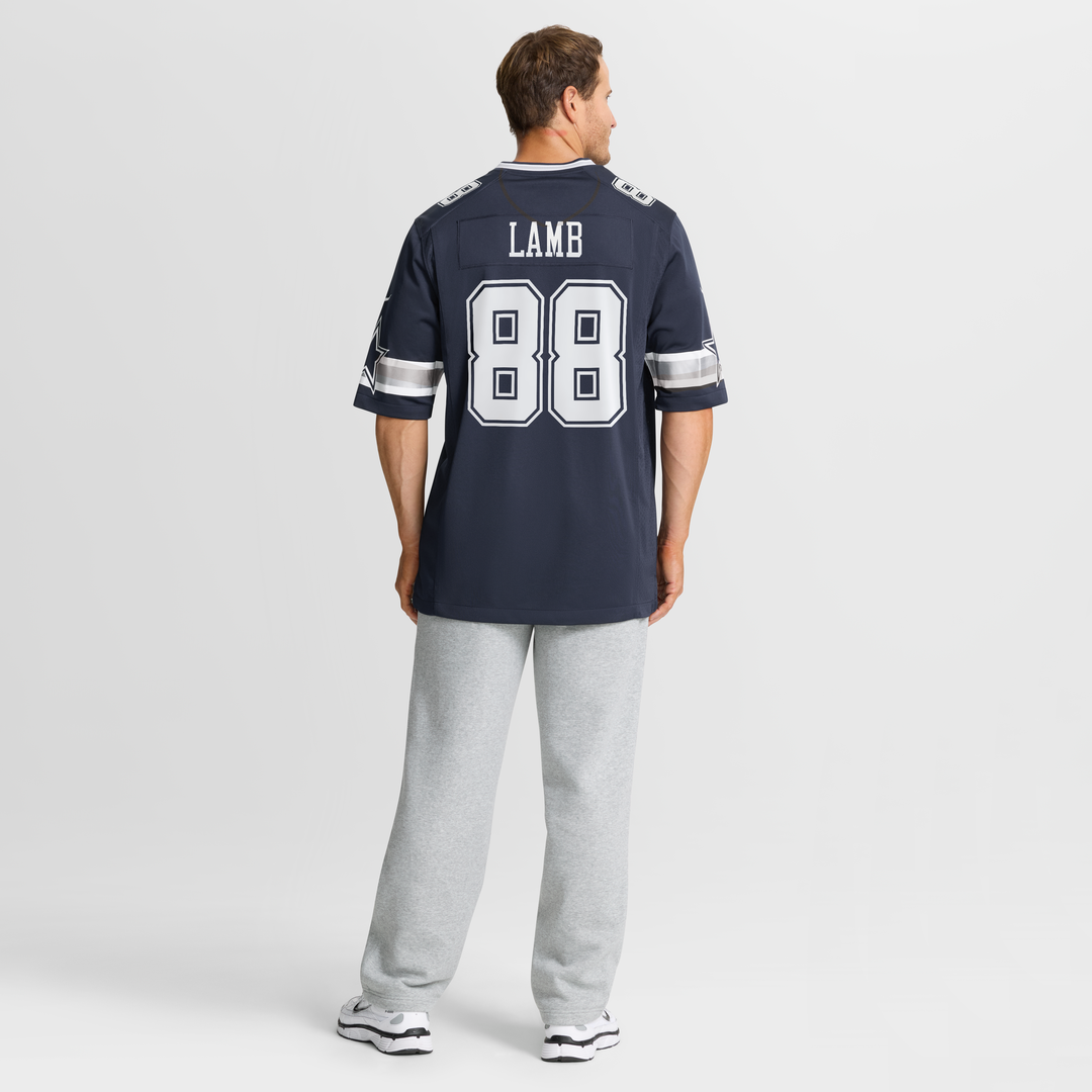 Men's Nike Dallas Cowboys CeeDee Lamb Navy Game NFL Jersey