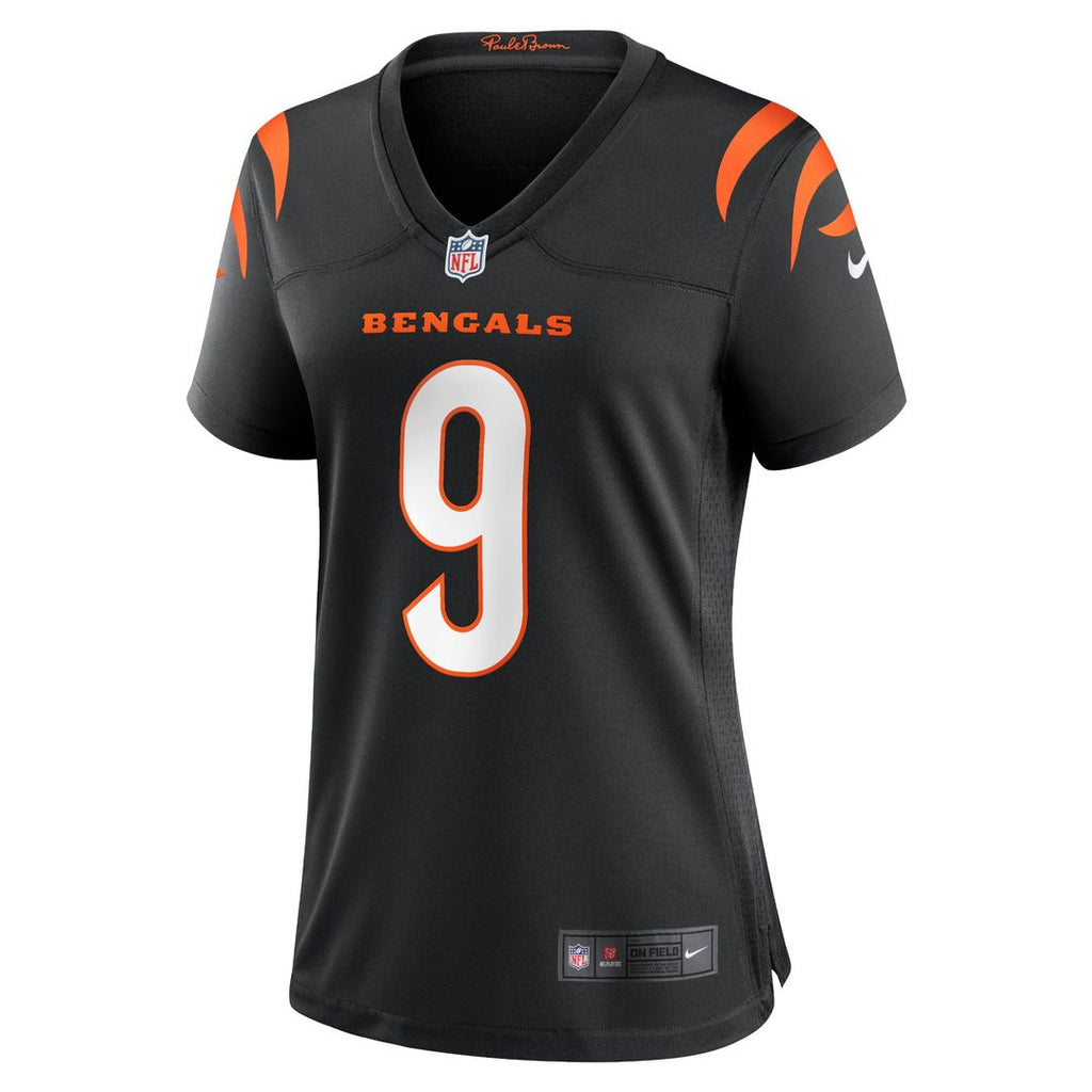 Women's Nike Cincinnati Bengals Joe Burrow Black Player Game NFL Jersey