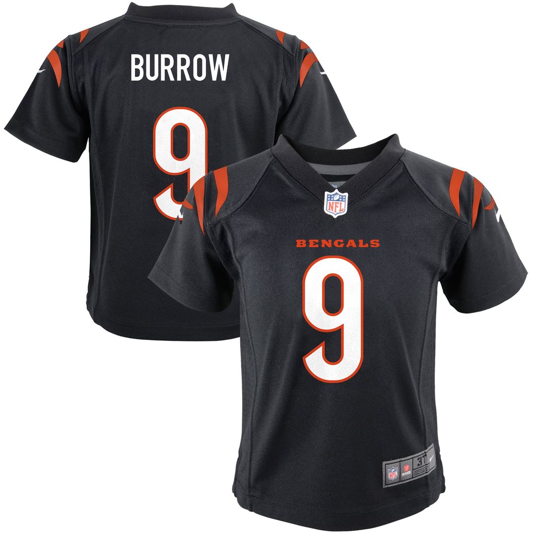 Preschool Nike Cincinnati Bengals Joe Burrow Black Game NFL Jersey