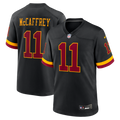 Men's Nike Washington Commanders Luke McCaffrey Black Hail Raiser Alternate Game NFL Jersey