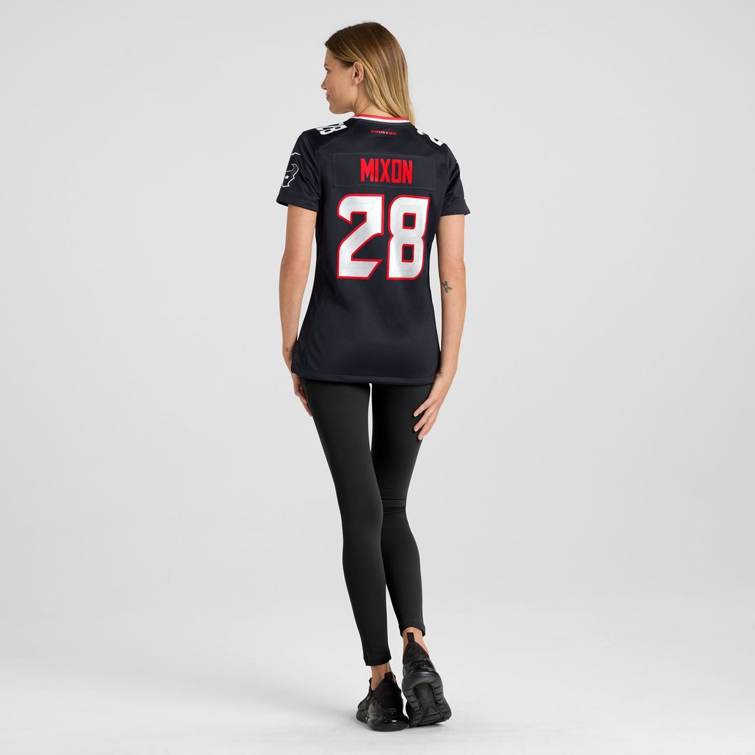 Women's Nike Houston Texans Joe Mixon Navy Game NFL Jersey