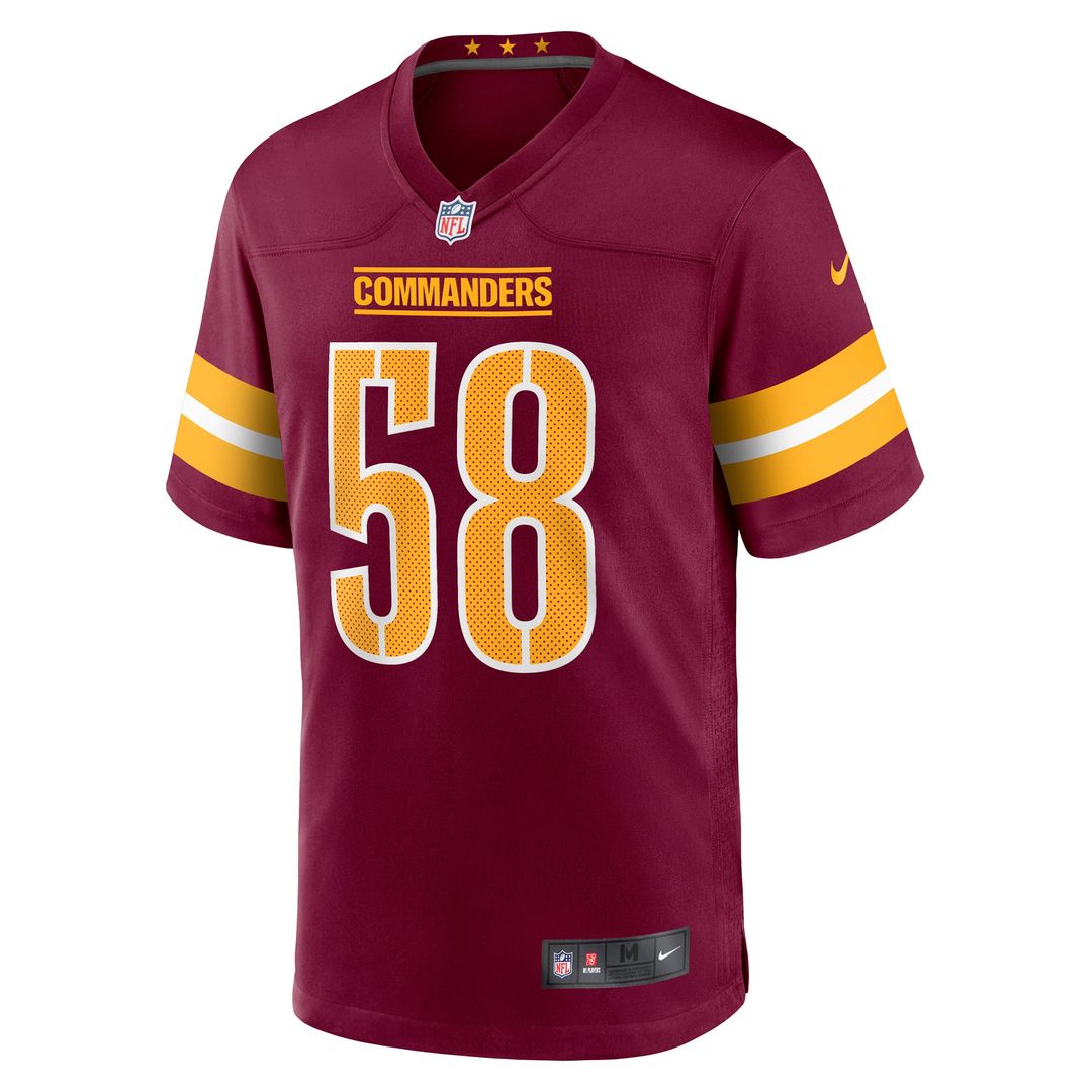 Men's Nike Washington Commanders Jordan Magee Burgundy Game NFL Jersey