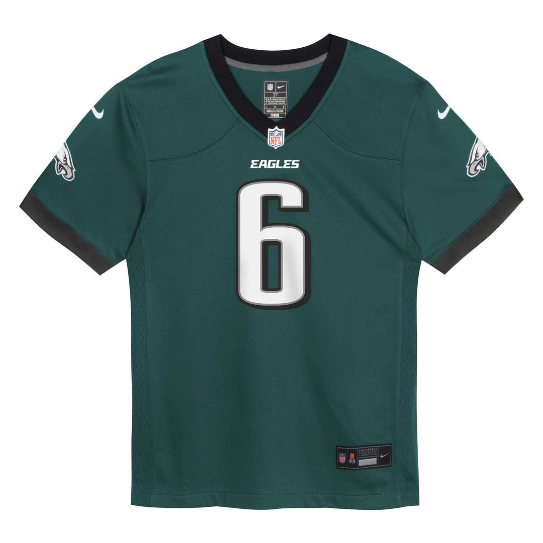 Infant Nike Philadelphia Eagles DeVonta Smith Green Team Player Game NFL Jersey