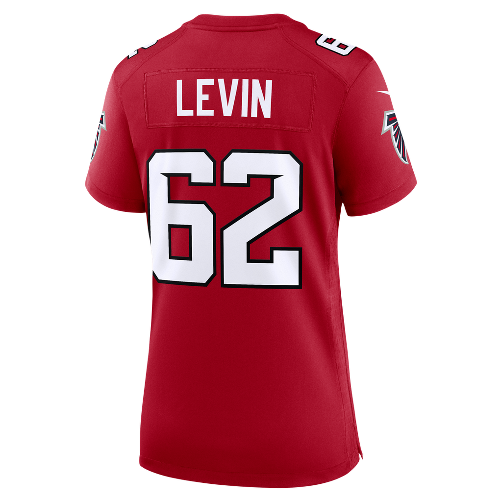 Women's Nike Atlanta Falcons Corey Levin Red Team Game NFL Jersey
