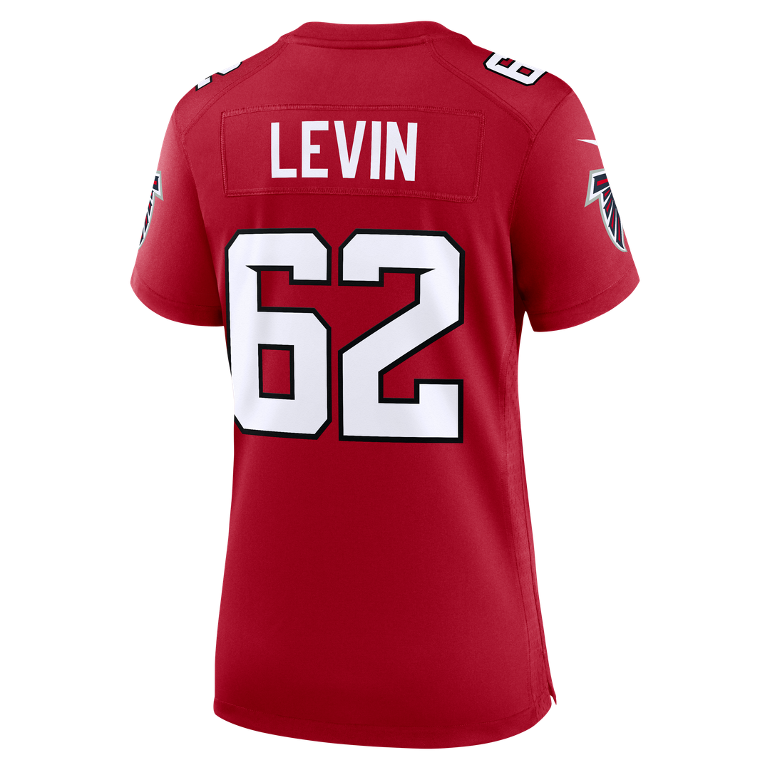 Women's Nike Atlanta Falcons Corey Levin Red Team Game NFL Jersey