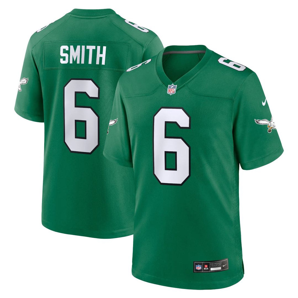 Youth Nike Philadelphia Eagles DeVonta Smith Kelly Green Game NFL Jersey