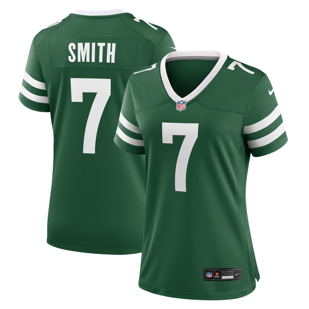 Women's Nike New York Jets Geno Smith Legacy Green Game NFL Jersey